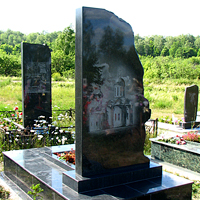 Памятник из гранита "Shanxi Black"